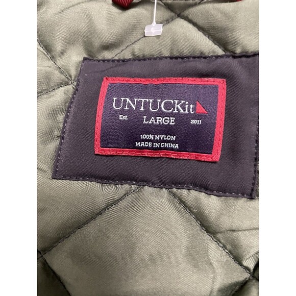 UNTUCKit Vest Men’s Quilted Lightweigh Outdoors Active Size large snap nylon - Picture 4 of 6